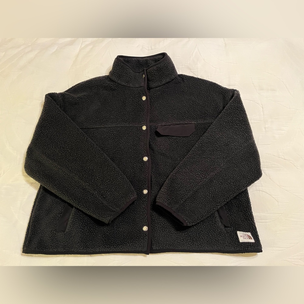 The North Face Women’s Size XL Cragmont Black High Pile Fleece Coat Jacket